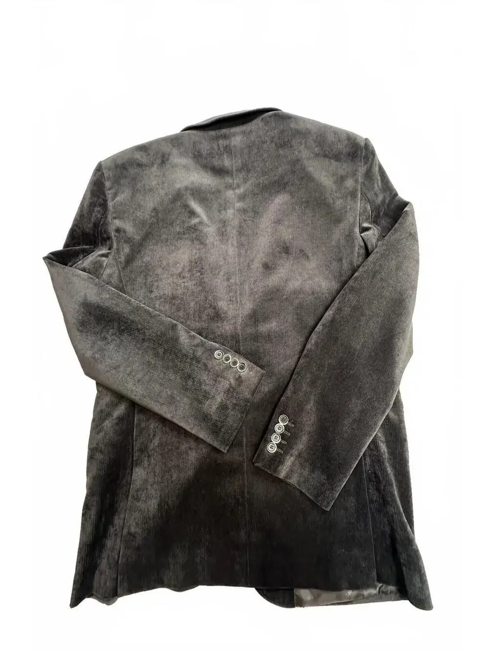 Alberto Cardinali Men's Gray Velvet Tailored Fit Blazer 42L